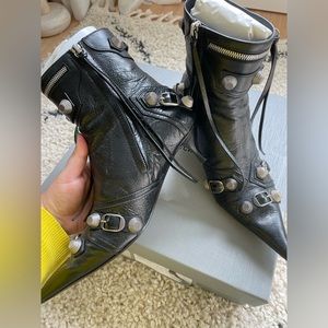 Balenciaga Cagole Heel Bootie Ankle Boot